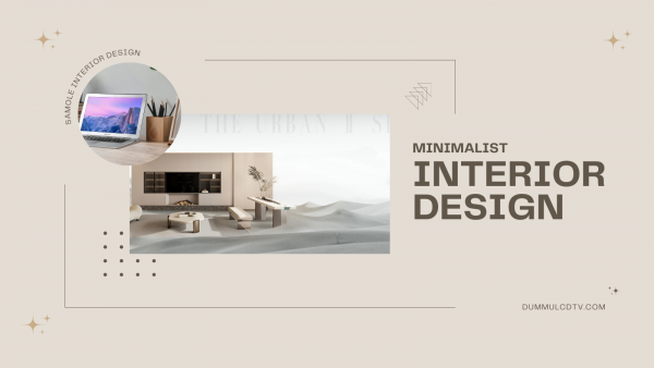 Modern Minimalist Home Decor Design Plan An image showcasing the concept of minimalist interior design