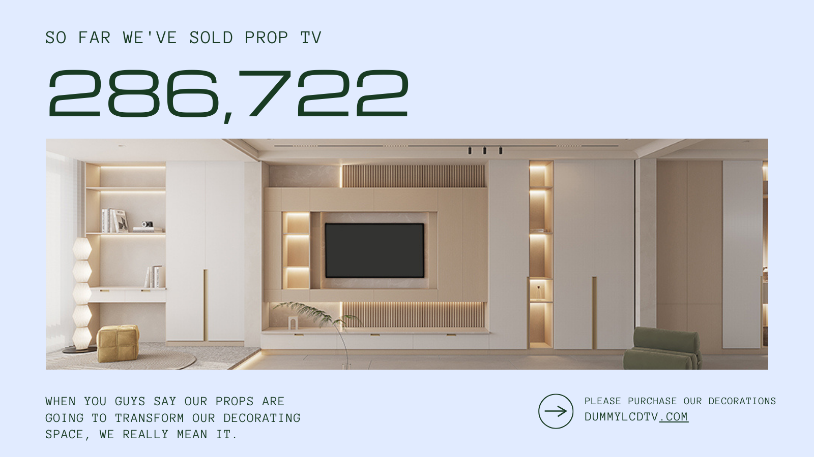 70 inch prop TV for modern living room showroom decoration
