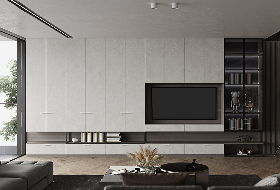 65 inch Prop TV for modern living room showroom decoration