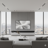 85inch-prop-tv-glossy-black-villa 85-Inch Prop TV (Glossy Black) | Ultra-Large Dummy TV for Flagship Displays