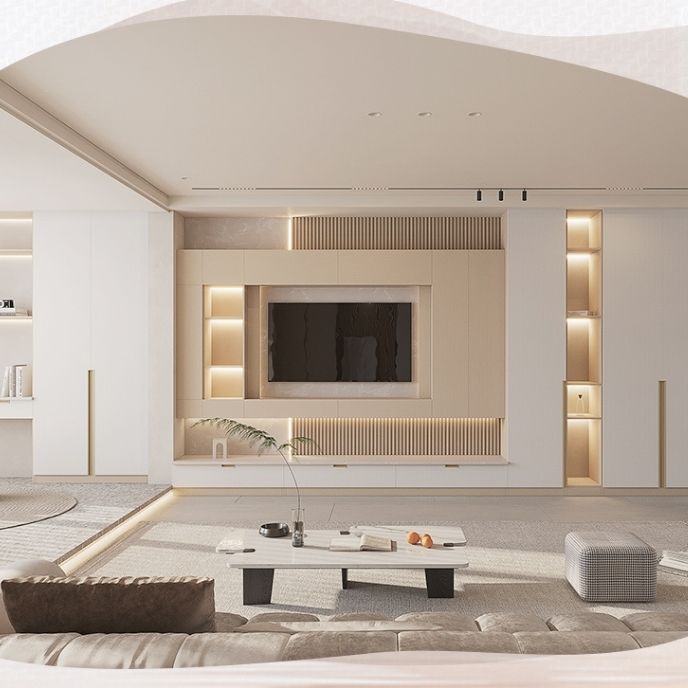 YIJIA's 70-inch standard prop TV for realistic home staging.